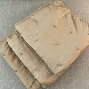 3 Euro Silk & Cotton Pottery Barn Shams